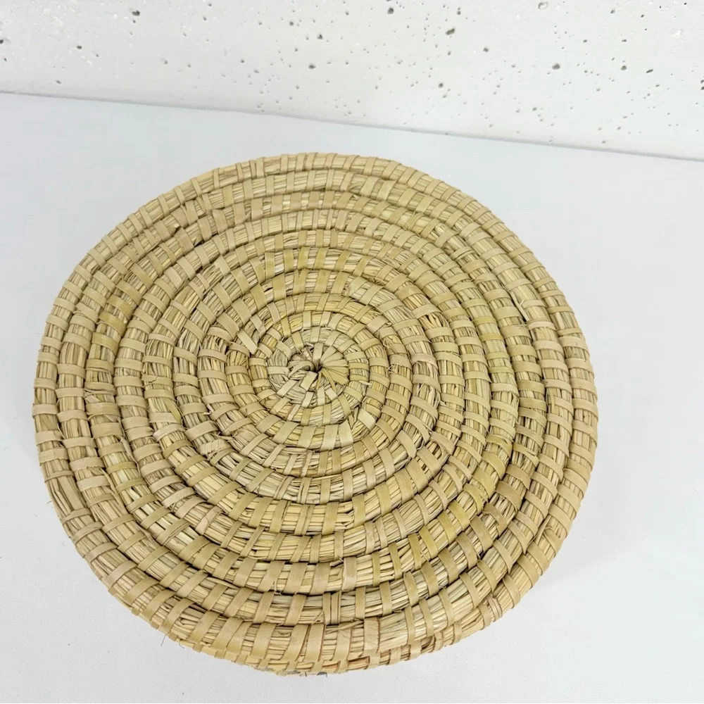 Unbranded Bohemian Off White Macrame Plant Hanger and 10 Inch Basket - Picture 10 of 17